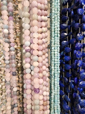 1.8 Ounce Beautiful Beads Cotton Candy Flatback Pearls