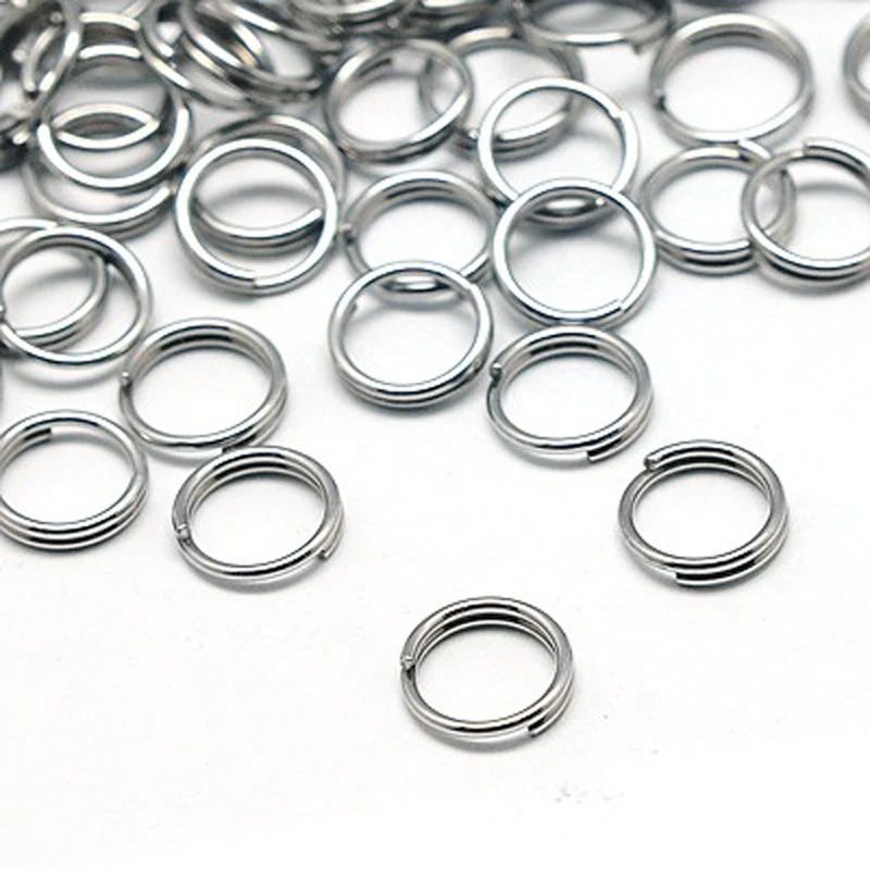 6mm Split Rings - Imitation Rhodium