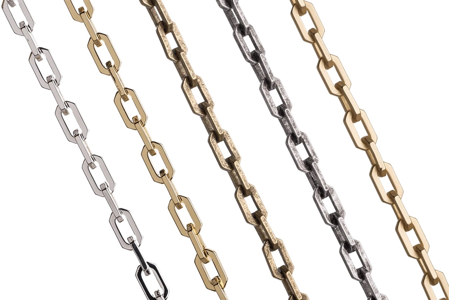 B10 - Cable Chain with Angular Brutalist Design