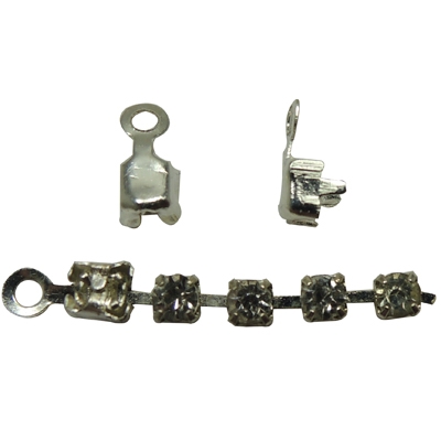 Chain End Thread Economy Rhinestone Cup Chain Ends- 6ss