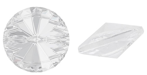 web Onderling verbinden Kaarsen Swarovski #3015 14mm Rivoli Button Crystal